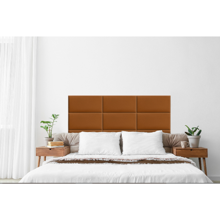 Gepolstertes Paneel in Honigfarbe